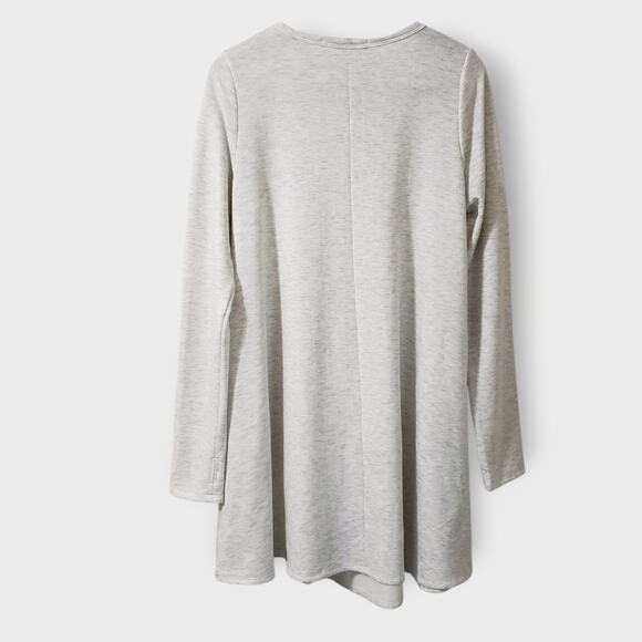 Three Bird Nest Jake Long Sleeve Crewneck Jersey Dress Gray Heather Sz Medium - Picture 7 of 13
